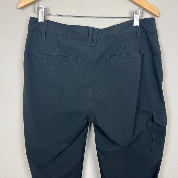 Eddie Bauer Travex Pants Womens 6 Black Fleece Lined Hiking Winter Straight Leg - Picture 4 of 16